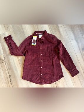 Woman’s Burgundy Button up Shirt